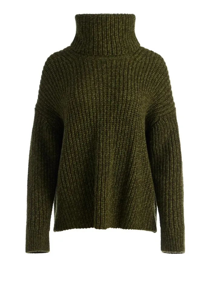Alice Olivia VERE DETACHABLE TURTLENECK SWEATER Bordeaux Women Sweaters