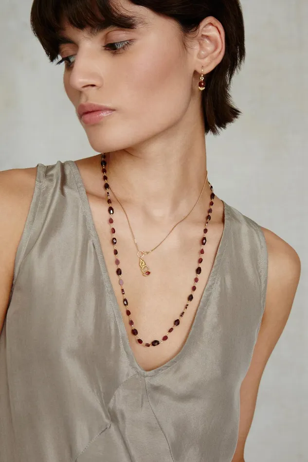 Anahi Drop Earrings Hessonite Women Chan Luu Earrings