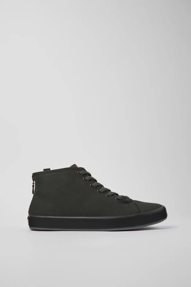 Ankle Boots Men Camper Andratx Dark Gray Textile Sneakers Ankle Boots Men Camper Andratx Dark Gray Textile Sneakers