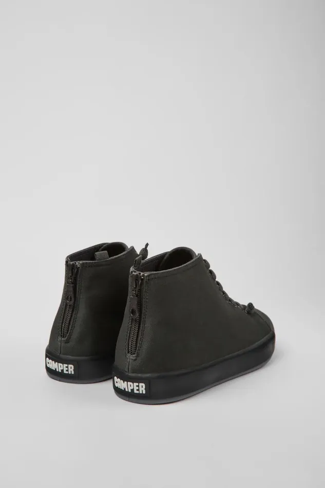 Ankle Boots Men Camper Andratx Dark Gray Textile Sneakers Ankle Boots Men Camper Andratx Dark Gray Textile Sneakers