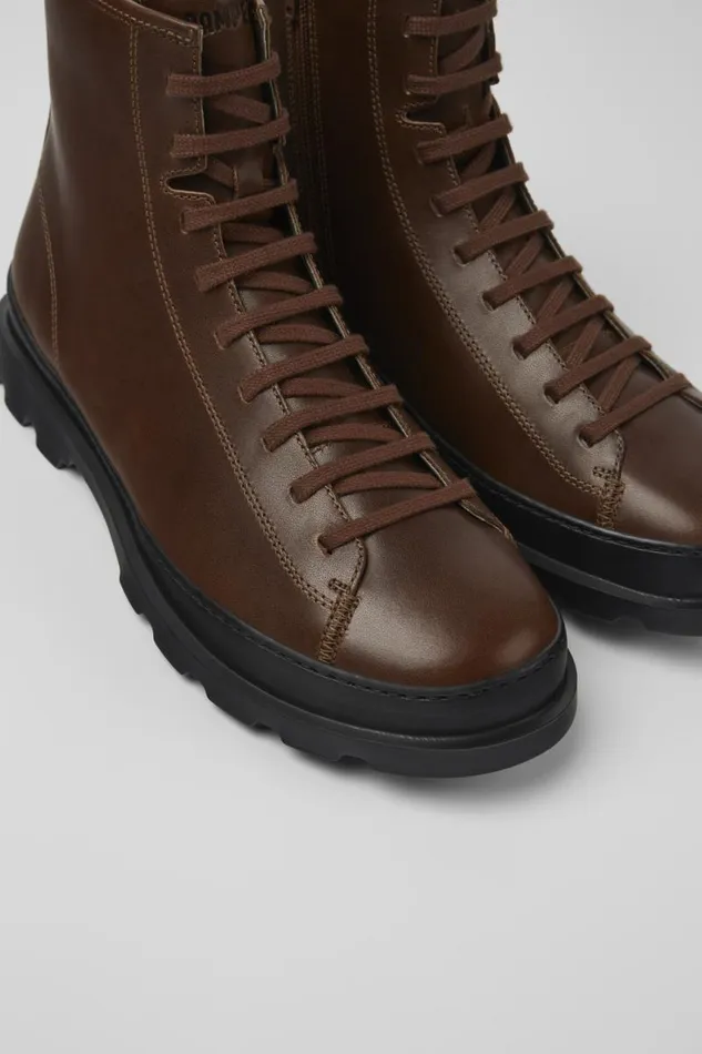 Ankle Boots Men Camper Brutus Brown Medium Lace Boot