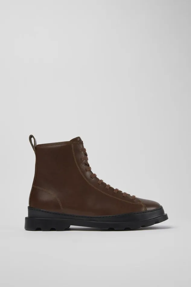 Ankle Boots Men Camper Brutus Brown Medium Lace Boot