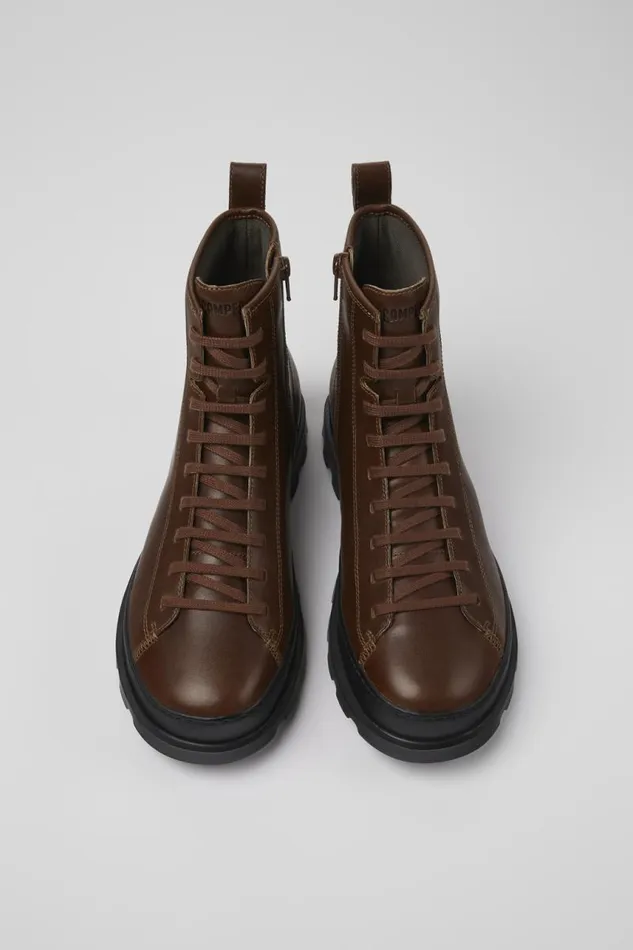 Ankle Boots Men Camper Brutus Brown Medium Lace Boot
