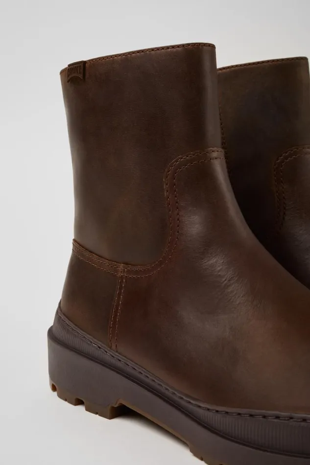 Ankle Boots Men Camper Brutus Trek MICHELIN Brown Nubuck Boots