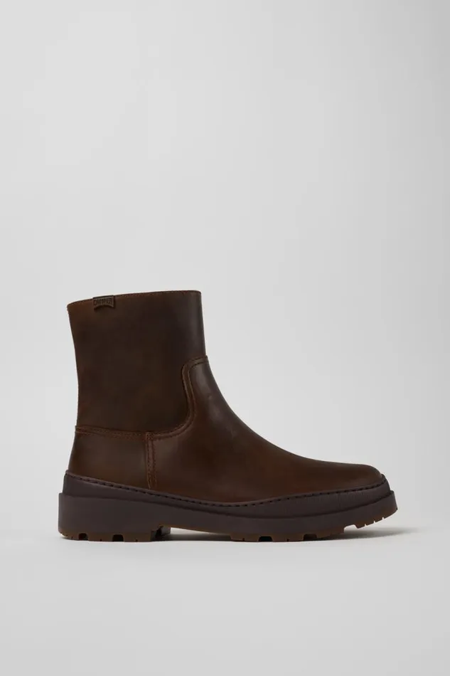 Ankle Boots Men Camper Brutus Trek MICHELIN Brown Nubuck Boots