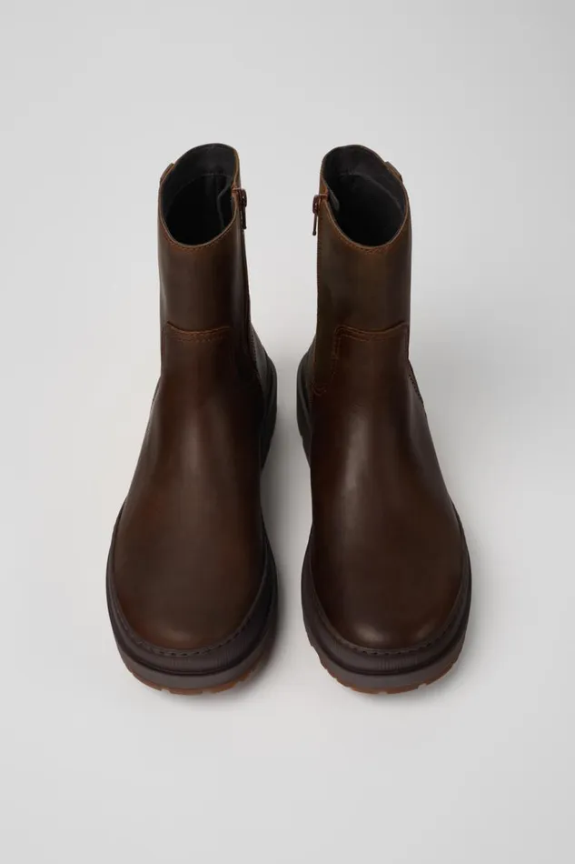 Ankle Boots Men Camper Brutus Trek MICHELIN Brown Nubuck Boots