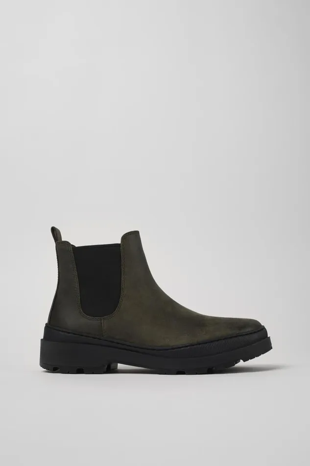 Ankle Boots Men Camper Brutus Trek MICHELIN Green Nubuck Ankle Boots