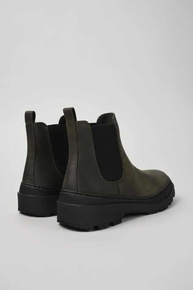 Ankle Boots Men Camper Brutus Trek MICHELIN Green Nubuck Ankle Boots