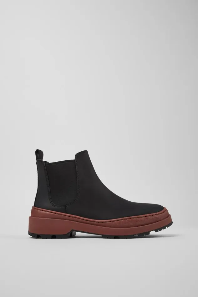 Ankle Boots Women Camper Brutus Trek MICHELIN Black Nubuck Ankle Boots