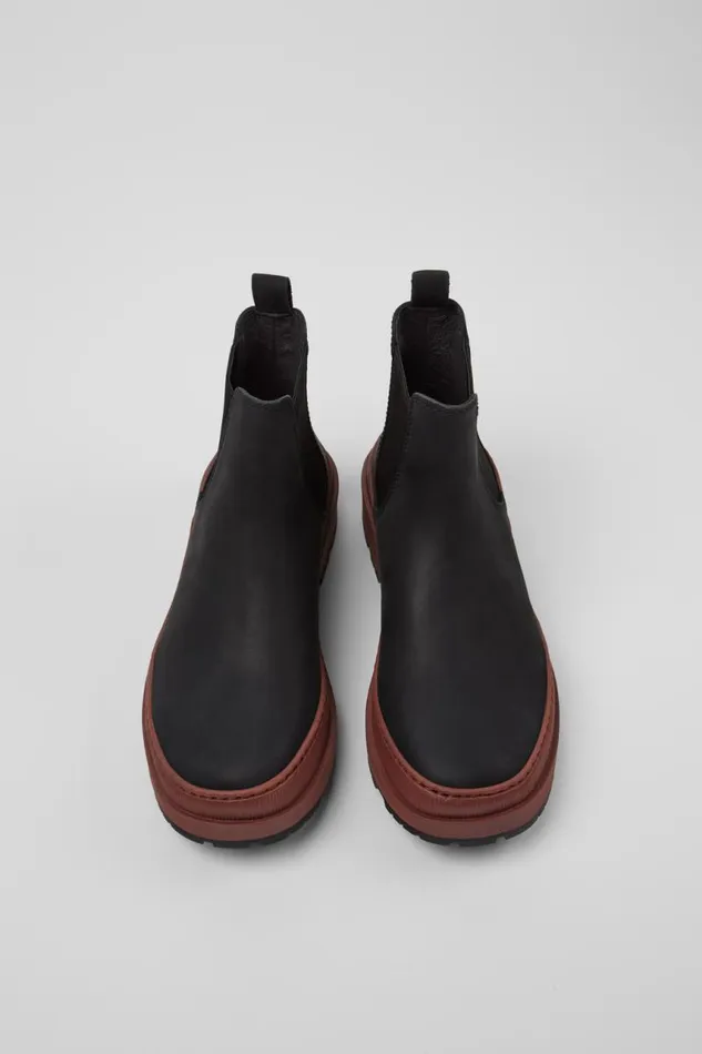 Ankle Boots Women Camper Brutus Trek MICHELIN Black Nubuck Ankle Boots