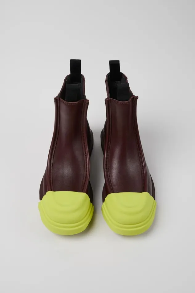 Ankle Boots Women Camper Junction Burgundy Leather Chelsea Boots Ankle Boots Women Camper Junction Burgundy Leather Chelsea Boots