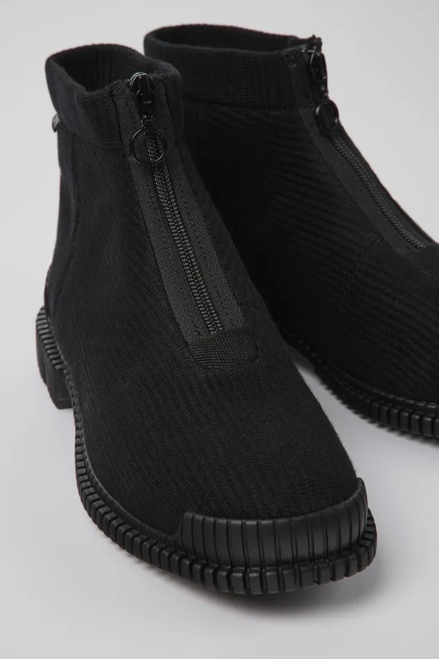 Ankle Boots Women Camper Pix Black TENCEL Lyocell Ankle Boots