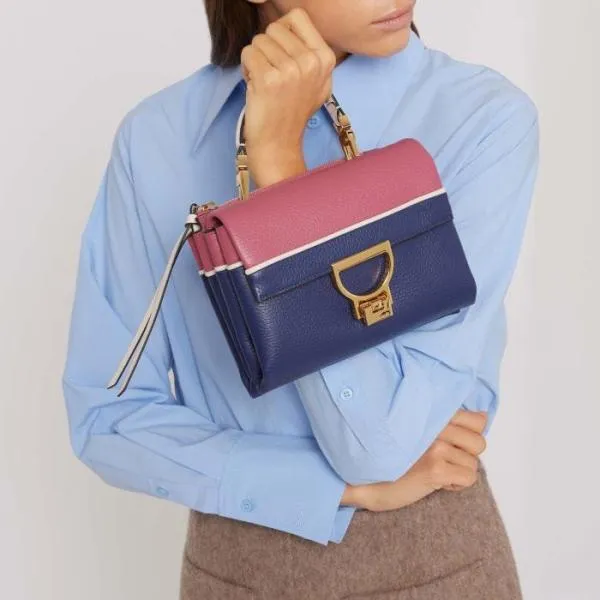 Arlettis College Patch Royrosewolamb Women Coccinelle Top Handle Bag Arlettis College Patch Royrosewolamb Women Coccinelle Top Handle Bag