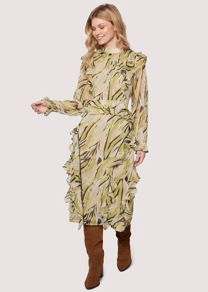 Arroyo Willow Midi Dress Greenmulti Women Lost Wander Dresses