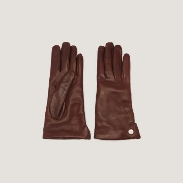 Audrey Fondant Brown Women Coccinelle Hats And Gloves