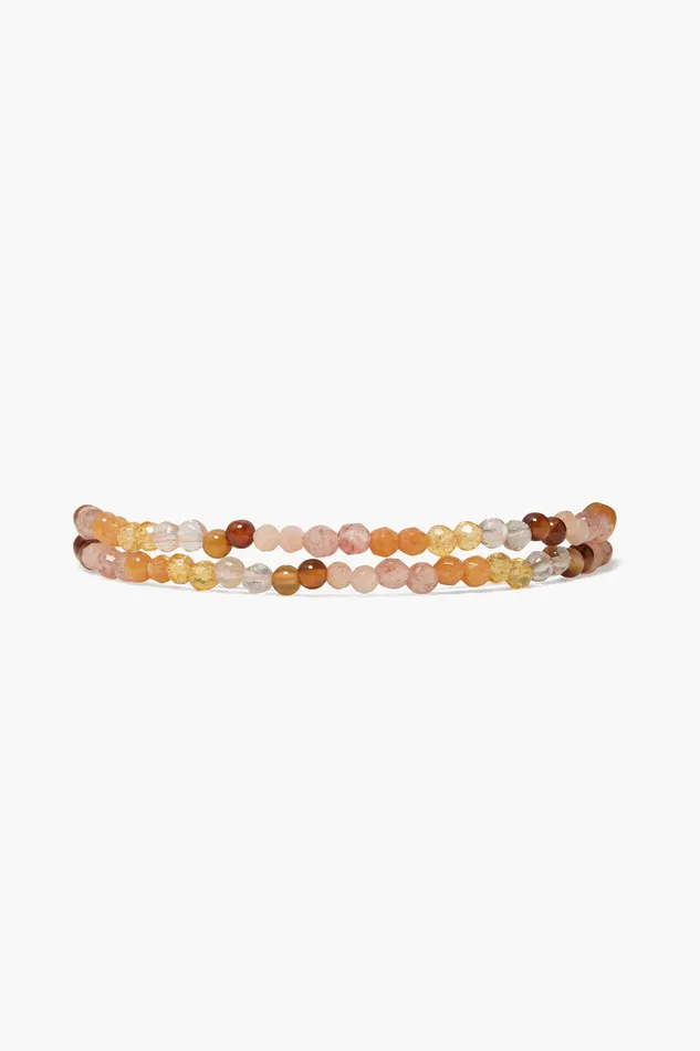Aurora Double Naked Wrap Bracelet Pink Mix Women Chan Luu Bracelets