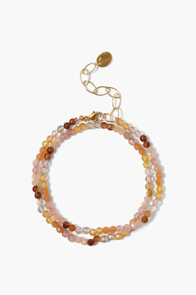 Aurora Double Naked Wrap Bracelet Pink Mix Women Chan Luu Bracelets