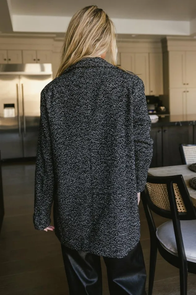 Ava Wool Blend Jacket In Black Black Women Bohme Outerwear
