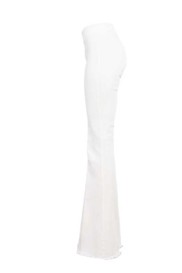 Avenue Montaigne BELLINI OffWhite Denim Women Pants Avenue Montaigne BELLINI OffWhite Denim Women Pants