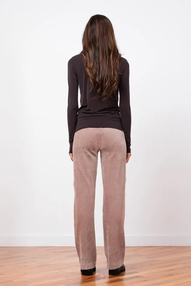 Avenue Montaigne FLAVIA Corduroy Cappuccino Women Pants Avenue Montaigne FLAVIA Corduroy Cappuccino Women Pants