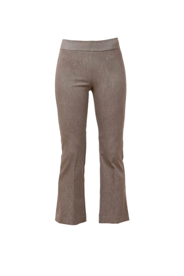 Avenue Montaigne LEO Flannel Taupe Women Pants