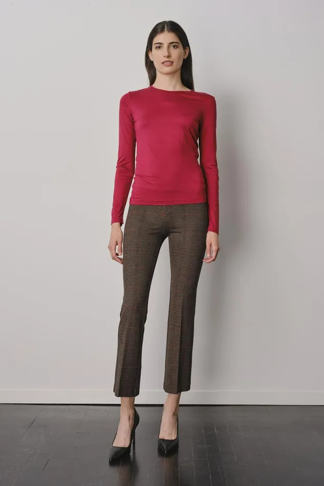 Avenue Montaigne LEO Glen Check Women Pants