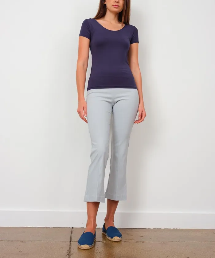 Avenue Montaigne LEO Signature Baby Blue Women Pants