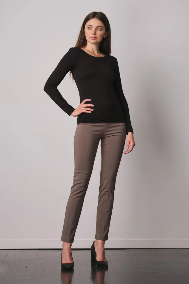 Avenue Montaigne LILI Signature Taupe Women Pants