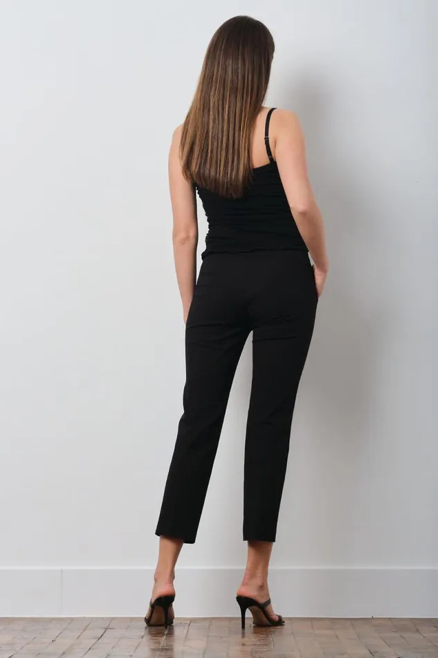 Avenue Montaigne LULU Cotton Black Women Pants Avenue Montaigne LULU Cotton Black Women Pants