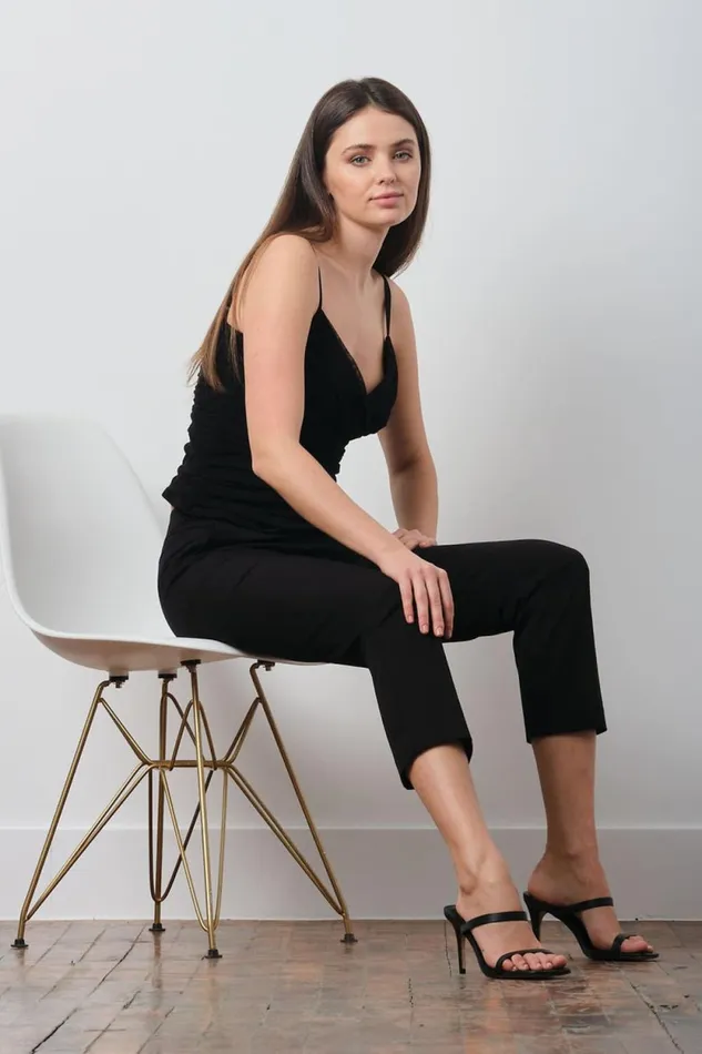 Avenue Montaigne LULU Cotton Black Women Pants Avenue Montaigne LULU Cotton Black Women Pants