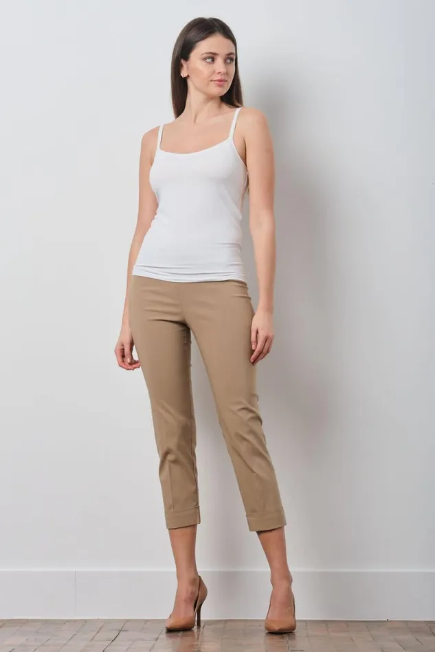 Avenue Montaigne OLIVER Signature Camel Women Pants