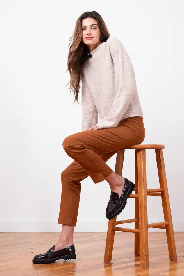 Avenue Montaigne PARS Flannel Cedar Women Pants Avenue Montaigne PARS Flannel Cedar Women Pants