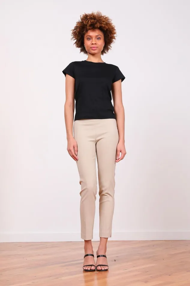 Avenue Montaigne PARS Signature Beige Women Pants