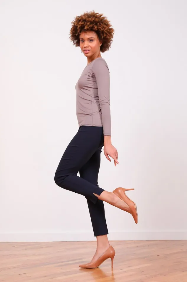 Avenue Montaigne PARS Signature Navy Women Pants Avenue Montaigne PARS Signature Navy Women Pants