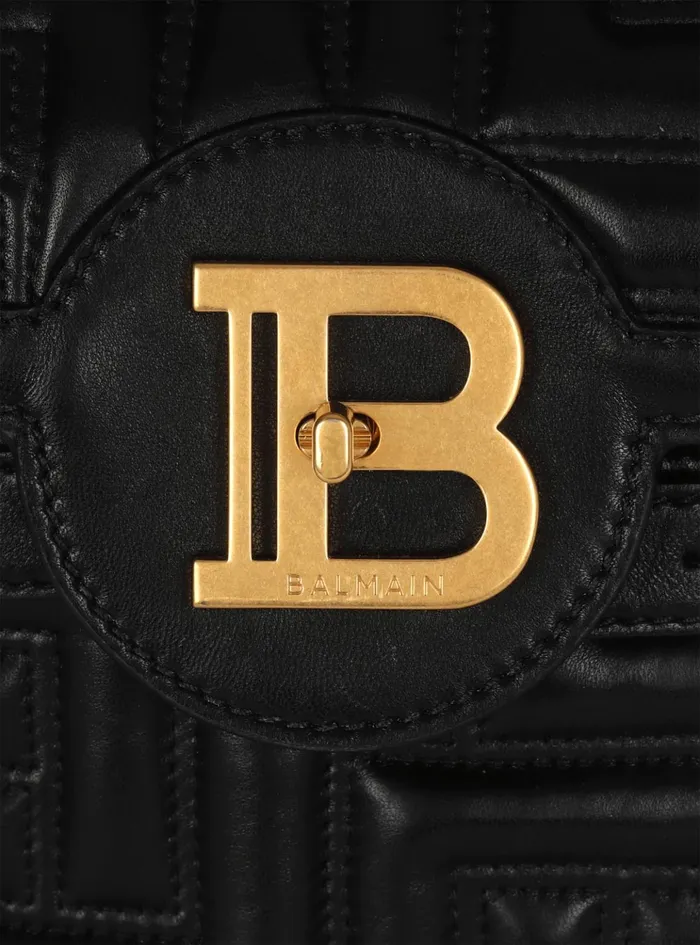 BBuzz 23 Quilted Leather Bag Black Women Balmain Handbags