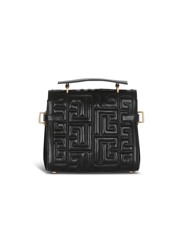 BBuzz 23 Quilted Leather Bag Black Women Balmain Handbags
