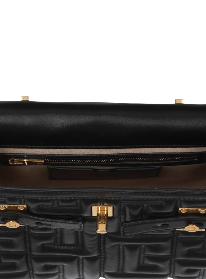 BBuzz 23 Quilted Leather Bag Black Women Balmain Handbags