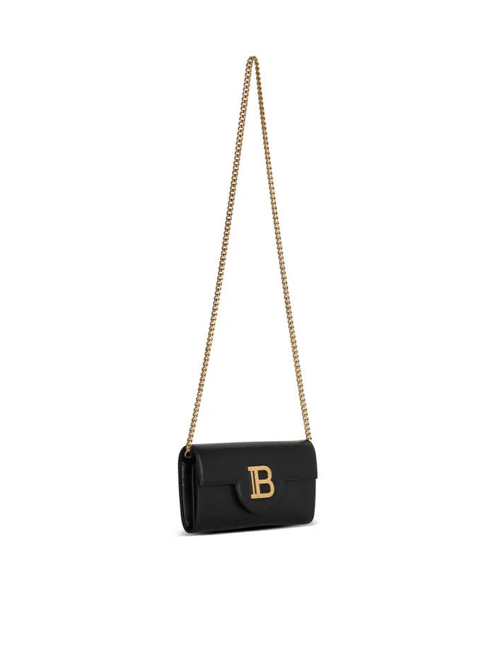 BBuzz Leather Wallet Black Women Balmain Small Leather Goods