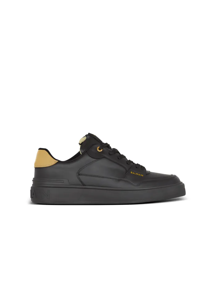 BCourt Flip Trainers In Calfskin Black Men Balmain Sneakers