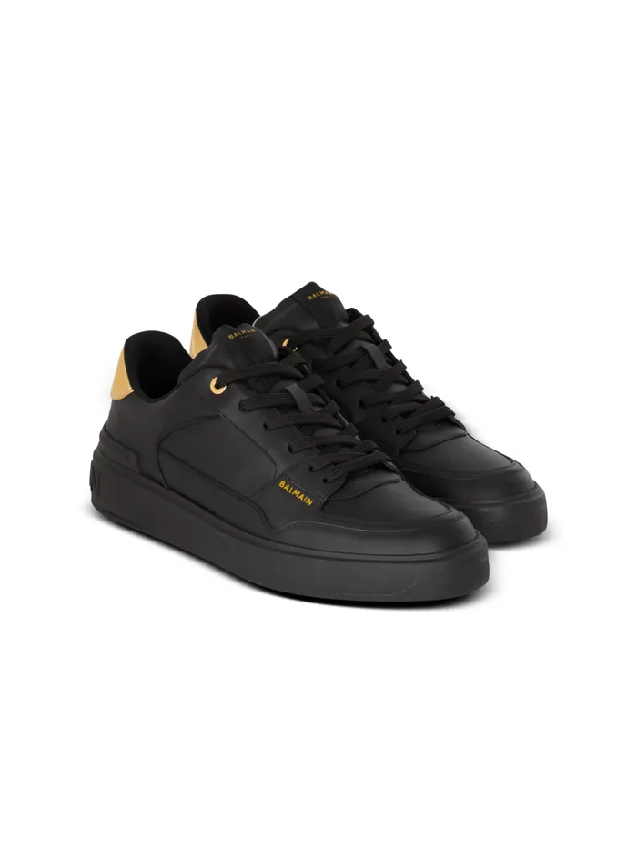 BCourt Flip Trainers In Calfskin Black Men Balmain Sneakers