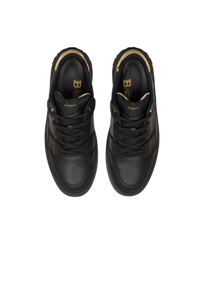 BCourt Flip Trainers In Calfskin Black Men Balmain Sneakers