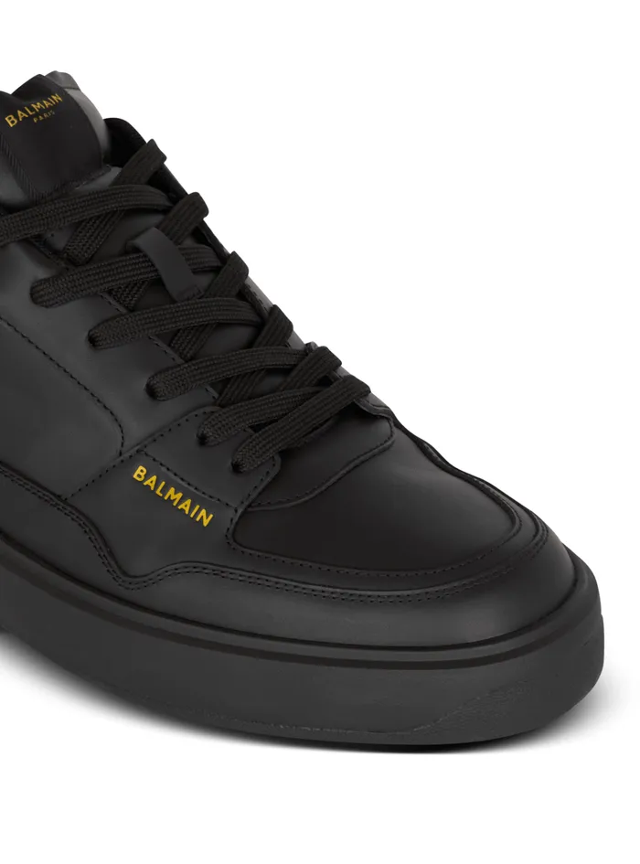 BCourt Flip Trainers In Calfskin Black Men Balmain Sneakers