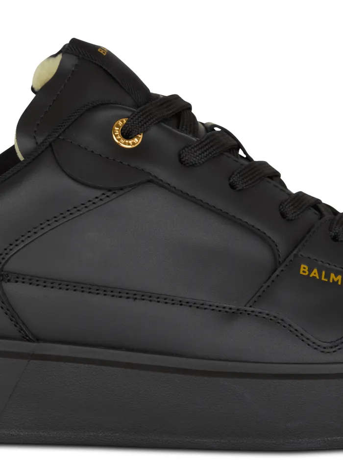 BCourt Flip Trainers In Calfskin Black Men Balmain Sneakers