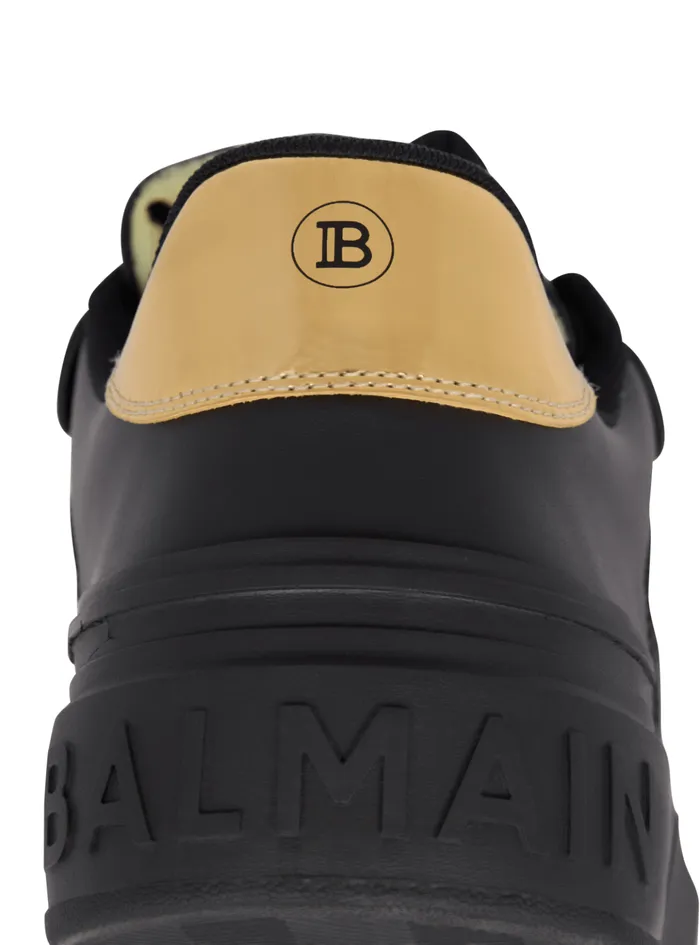 BCourt Flip Trainers In Calfskin Black Men Balmain Sneakers