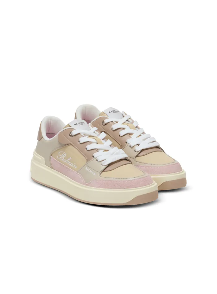 BCourt Flip Trainers In Calfskin Pink Women Balmain Sneakers