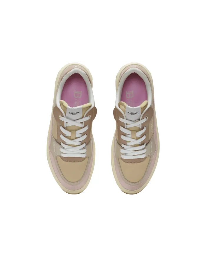 BCourt Flip Trainers In Calfskin Pink Women Balmain Sneakers