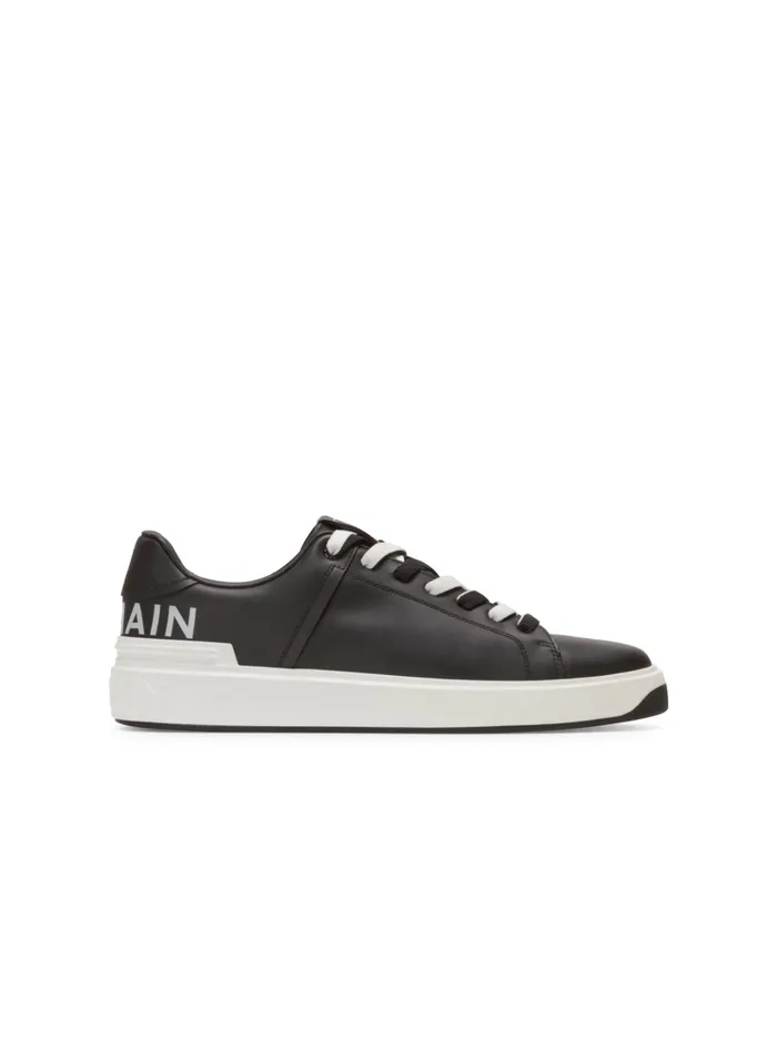BCourt Smooth Leather Sneakers Black Men Balmain Sneakers