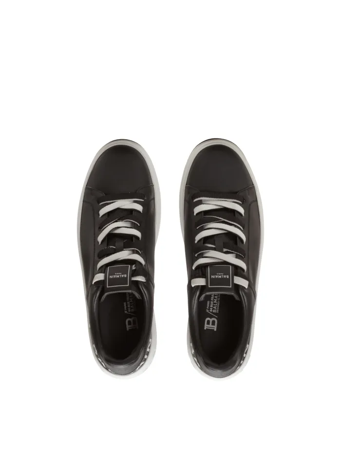 BCourt Smooth Leather Sneakers Black Men Balmain Sneakers