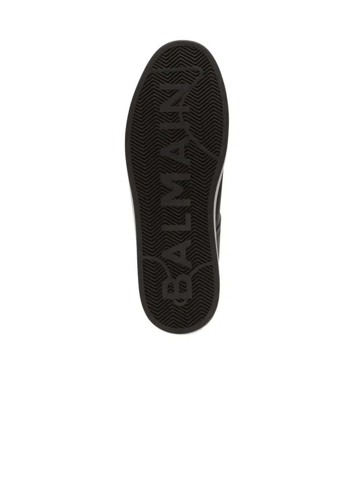 BCourt Smooth Leather Sneakers Black Men Balmain Sneakers