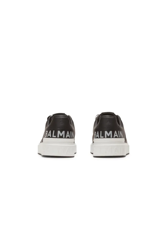 BCourt Smooth Leather Sneakers Black Men Balmain Sneakers